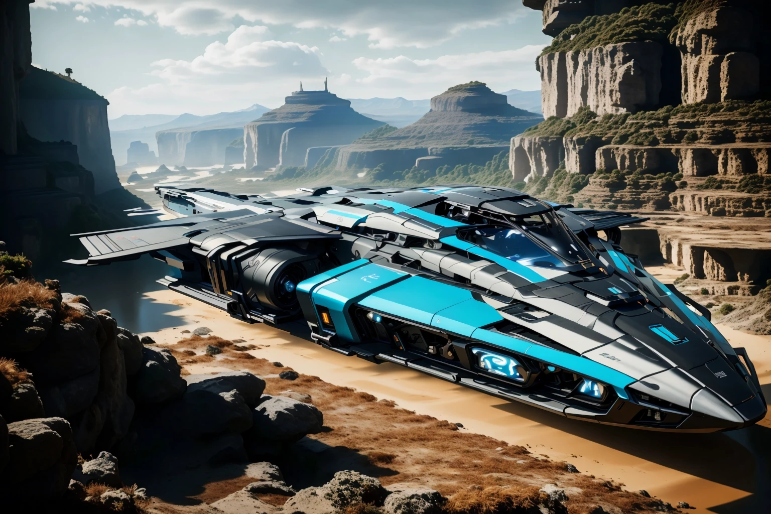 <lora:LoHa_FutSpacecraftV2:0.8>
masterpiece, highly detailed photorealistic 8k raw photo, best cinematic quality, volumetric lighting and shadows, Reflex Blue ftspcft, cutting-edge design, showcasing sleek lines, advanced features, innovation, futuristic cityscape, Extreme close-up, large wings, futuristic cockpit