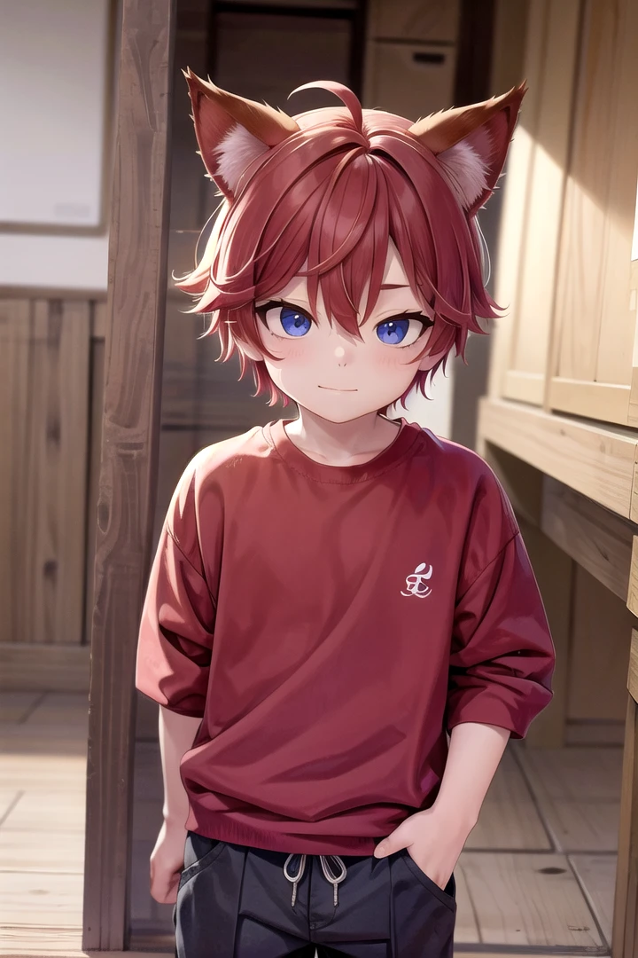 <lora:aki_sd_v10:0.5>,1boy, aki, crimson hair, animal ears, masterpiece, ultra detail