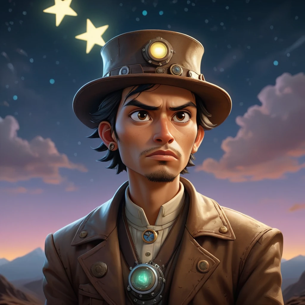 (symbolism art designed by Edward OkuÅ:1.1) , scene art, [Airy:Amiga 500 Style:5] "I can't tell you why, I'm just a jealous guy.", inside a Peru, Stars in the sky, deep focus, Illustration, Zen, Steampunk Art, moody lighting, 80mm, Highres