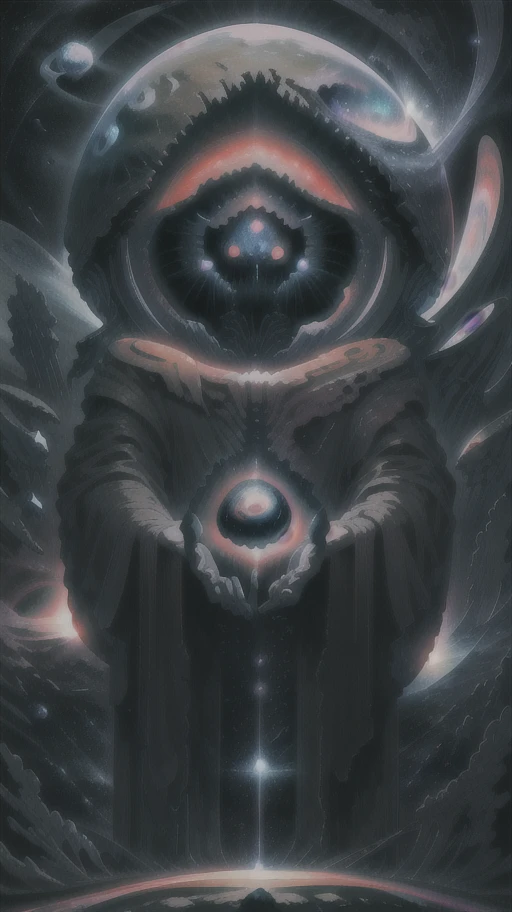 <lora:Cosmic_Beings-LoRA:1>, high quality, high resolution, extreme detail, masterpiece, (disembodied hand:0.1), space, stars, planets, supernova, black hole, nebula, in the style of Zdzislaw Beksinski, surreal, high quality, high resolution, extreme detail, masterpiece