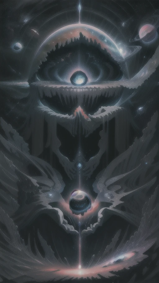 <lora:Cosmic_Beings-LoRA:1>, high quality, high resolution, extreme detail, masterpiece, (disembodied hand:0.1), space, stars, planets, supernova, black hole, nebula, in the style of Zdzislaw Beksinski, surreal, high quality, high resolution, extreme detail, masterpiece