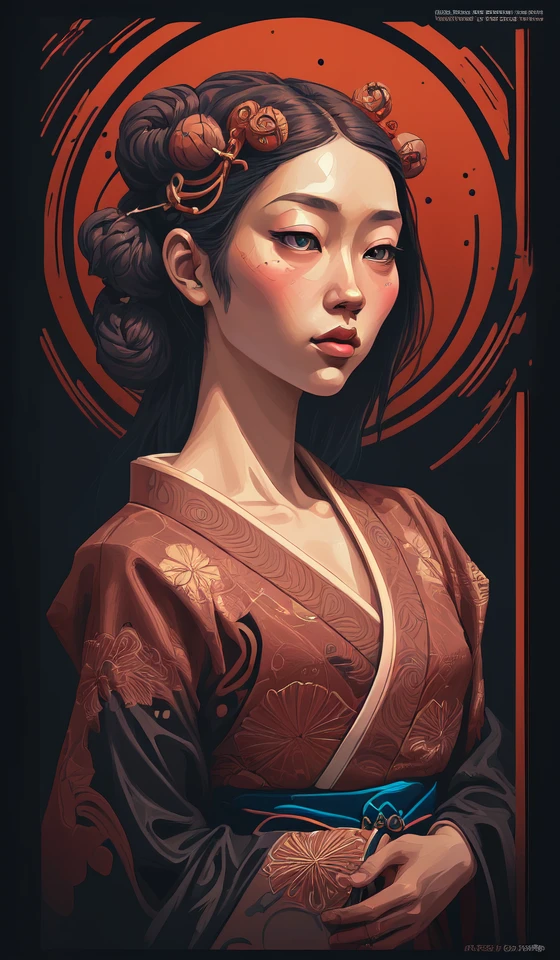 japanese style art by casey weldon and martine johana, rich colors, intricate, elegant, highly detailed, centered, digital painting, artstation, concept art, smooth, sharp focus, illustration
