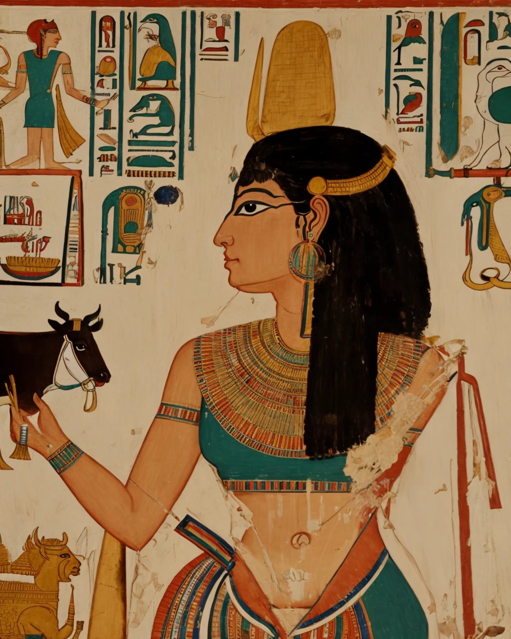 Paintings on the murals of the ancient civilization of Egypt、ancient writing