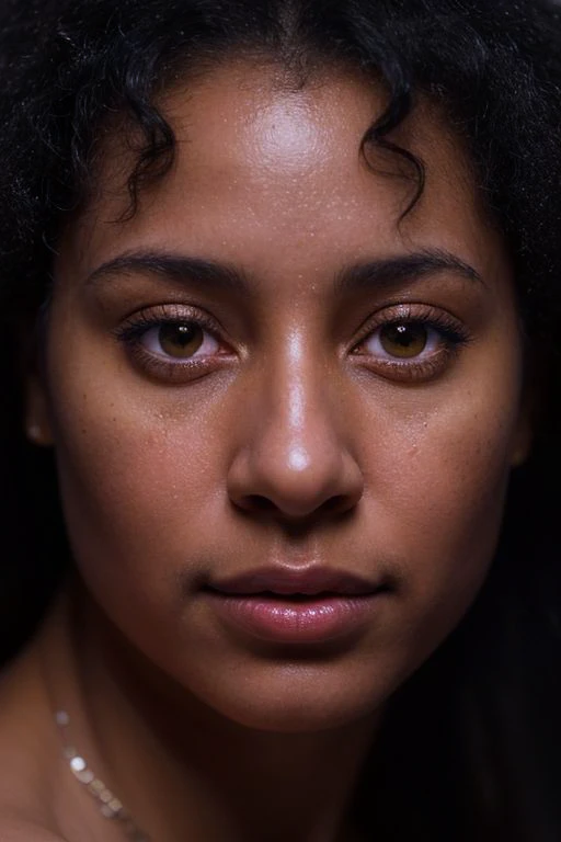 ASCII<lora:epiCRealismHelper:0.7>, epiCRealism, documentary photography, ((Exquisite)), ((Elegant)), ((Captivating)), ((Striking)), ((Vibrant)), ((Astounding)), Afro-Latin Woman, Black Latina, portrait, Portraiture, Character study, Human likeness, Reflected light, Ambient light, Scattered illumination, 80mm, Portrait lens, Flattering focal length, Medium telephoto
