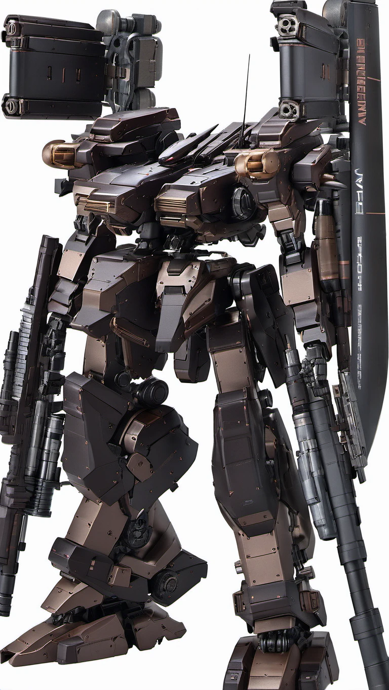 (ARMOREDCORE:0.7), best quality, masterpiece,mecha robot, (large size robot:1.5), glowing, (full body:1.2),mechanical parts, robot joints, (Detailed eye description:1.2),(huge mechanical weapon:1.3),(detailed shield description:1.2), (detailed weapon description:1.2),(huge mechanical gun:1.2), (holding weapon :1.6) <lora:srdxl_v2k:0.4>