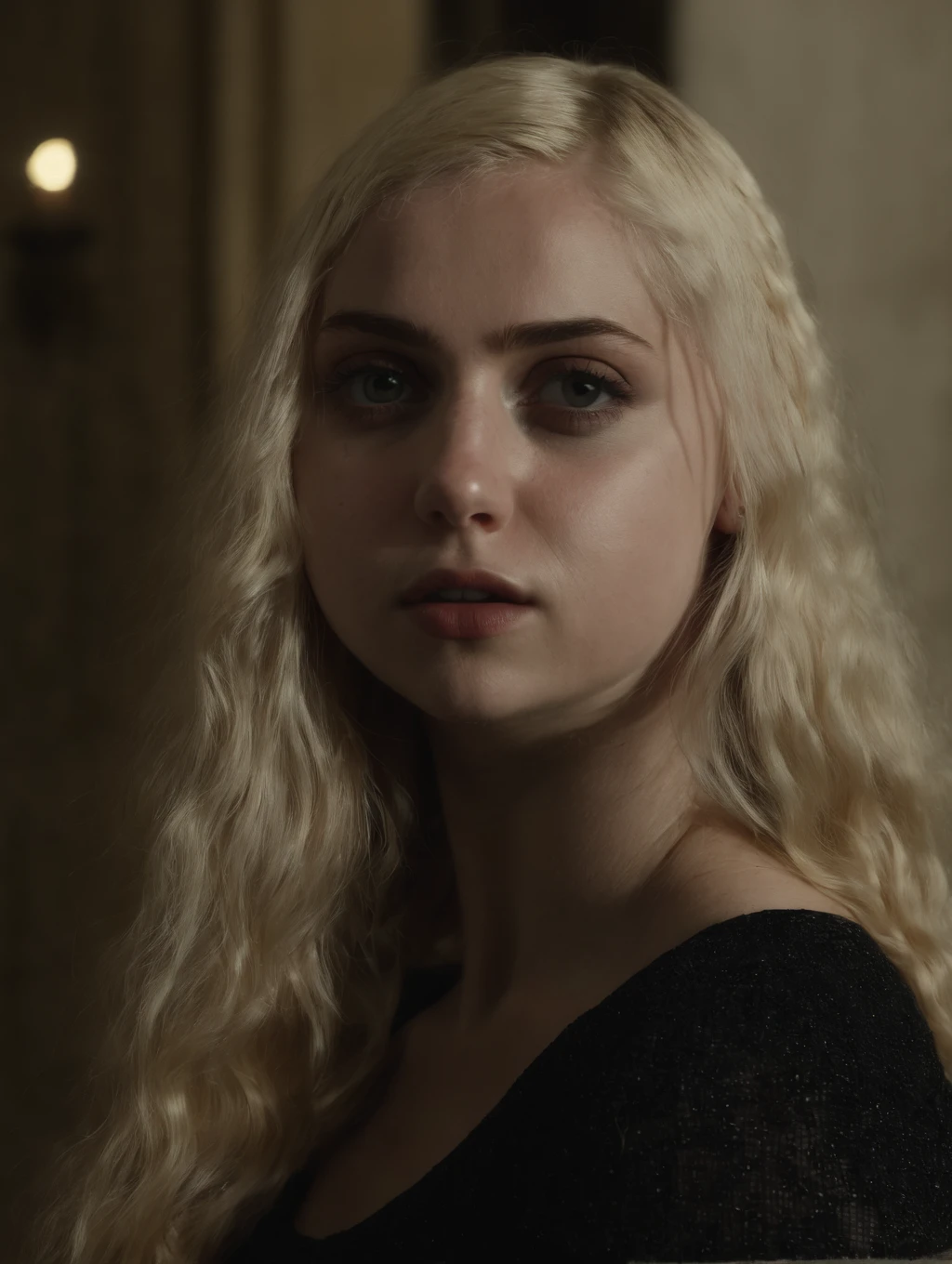 <lora:XL_marymorgan_v3:1>, 1girl, young woman, solo, blonde hair, realistic, long hair, lips, indoors, 4k, 8k