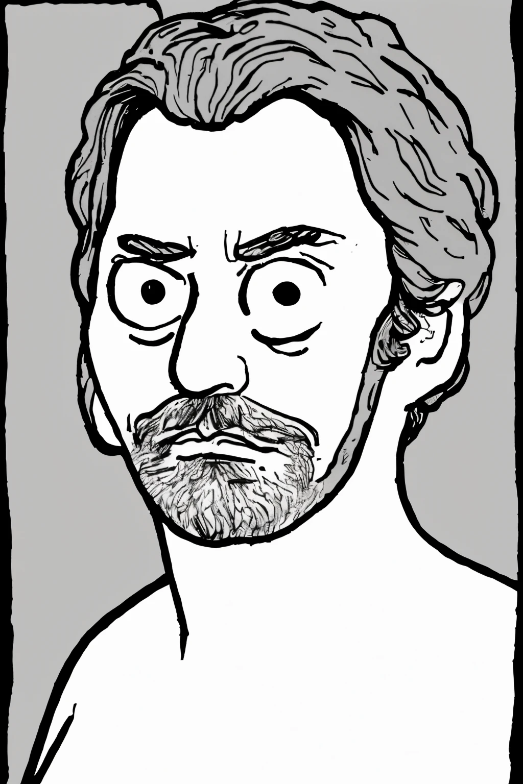 (masterpiece, best quality, uhd, 8k) <lora:PBFComicsStyle_v1-000018:0.75> pbfcomics style, portrait of a man