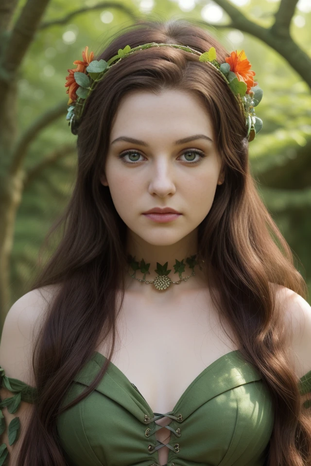 (close up headshot), Masterpiece, best quality, ((medieval)), (inside a flowering forest), moonlight, BREAK
((clothes made out of leaves)), flower crown, ((druid)), (fantasy), vines, flowers, ((wearing only leaves, vines, and flowers)), BREAK
colorful leaves and flowers growing from hair, dungeons and dragons, BREAK
long hair, (straight hair), pale skin, fair skin, white skin, large breasts, BREAK
<lora:Isabella:1>