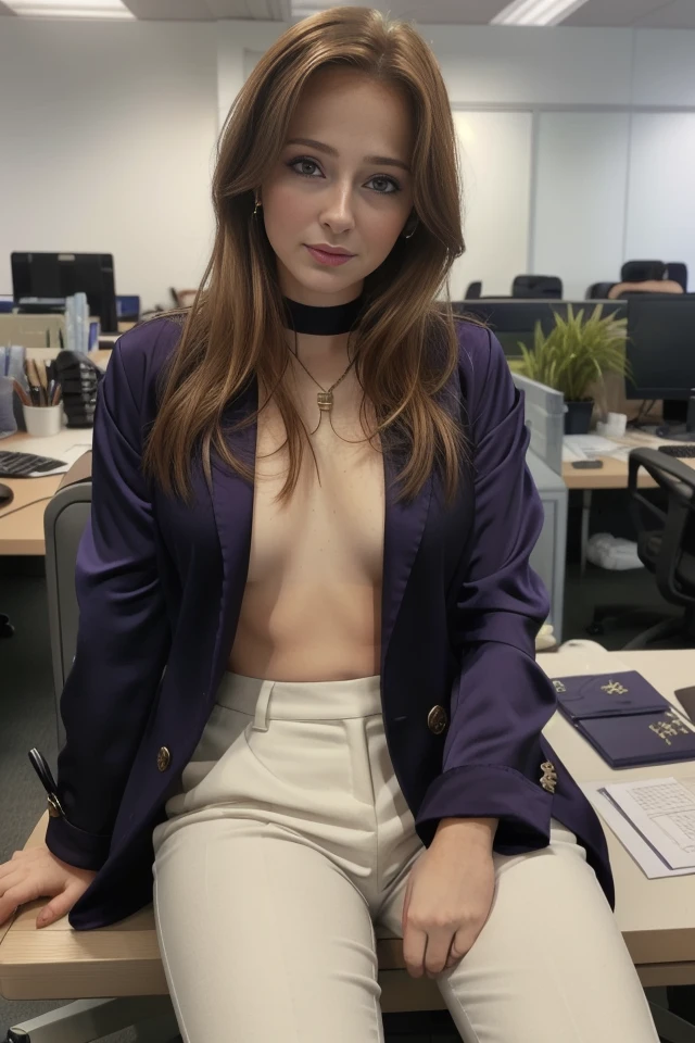 headshot, 1girl, beautiful, sitting at a desk, at a ((office)), BREAK
sequin suit coat, elegant blouse, slacks, BREAK
small breasts, makeup, long straight hair, pale skin, fair skin, white skin, BREAK
<lora:Faith:1>