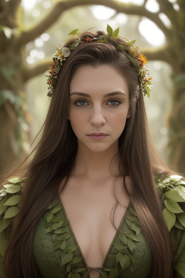 (close up headshot), Masterpiece, best quality, ((medieval)), (inside a flowering forest), moonlight, BREAK
((clothes made out of leaves)), flower crown, ((druid)), (fantasy), vines, flowers, ((wearing only leaves, vines, and flowers)), BREAK
colorful leaves and flowers growing from hair, dungeons and dragons, BREAK
long hair, (straight hair), pale skin, fair skin, white skin, large breasts, BREAK
<lora:Grace:1>