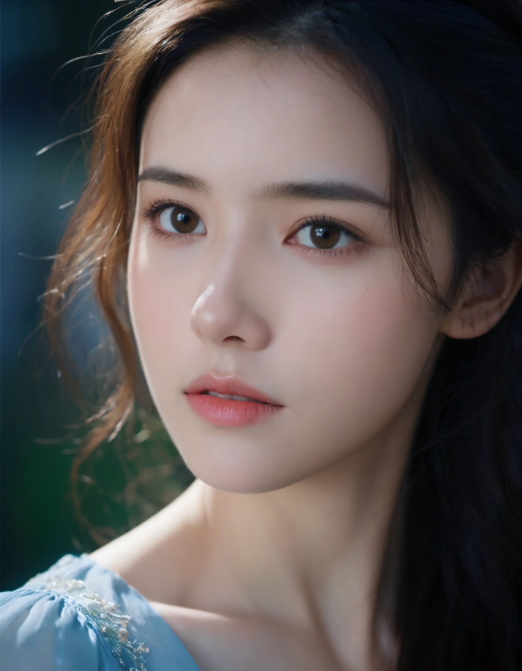 cinematic film still 18 years old girls, (((close up, portrait))), graceful woman, simple background, (extreme detailed face, detailed skin), . shallow depth of field, vignette, highly detailed, high budget, bokeh, cinemascope, moody, epic, gorgeous, film grain, grainy
