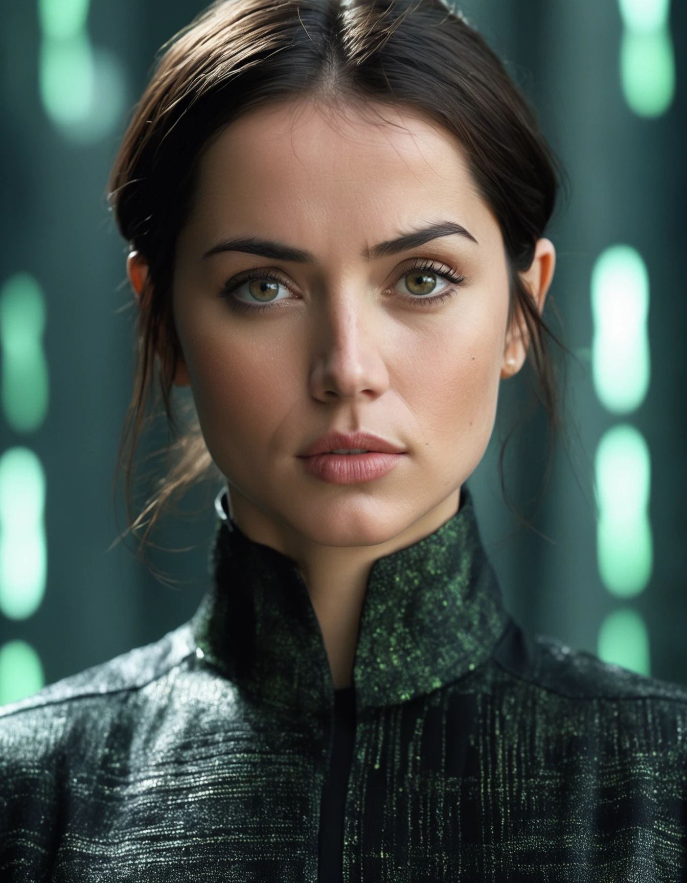 (((ohwx woman))) as the one, in the movie The Matrix (1999), ruggedly handsome hero, depth of field, zeiss lens, detailed, symmetrical, centered, fashion photoshoot, 8 k resolution, extremely detailed, establishing shot, artistic, hyperrealistic, octane render  <lora:ana_lora_sdxl_v1-64_cumul_fp16:0.85>