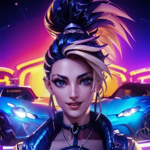 <lora:LolKDAAkali:0.9>woman, hair black,jacket, outfit, beautiful eyes, horny smile, horny expression:1.2; full body:1.2,, ((smiling sexy:1.2)), ((full body:1.1)), fitness girl, mucle, buff, medium sized breasts, white woman, , toned body, slim athletic body, smooth skin, 4k, high quality, ultra realistic, sharpen image, full body hotporn, award winning photography, portrait of a beautiful woman, Professional Photo, full body shot, (beautiful female blonde ), detailed eyes, (small perky breasts), horny expression, (detailed reflective shiny skin, diffused skin pores), portrait, (highly detailed, fine details, intricate), deep depth of field, diffused soft lighting, (reflections:0. 3), (hard lighting:0. 3), perfect nipples (small nipples),beautiful eyes, ((smiling sexy:1.2)), ((full body:1.1)), beautiful girl, high detail skin, high detail eyes, high detail hair, toned body, slim athletic body,skimpy, pretty breasts with hard small areola beautiful nipple errect hard:1.2, light triangle form shaved hairy pussy, beautiful Small labia:1.3, small areola:1.2, 5 finger, ((highres, ultra detailed:1.3)), 4k, high quality, ultra realistic, sharpen image, full body, <lora:vaporwave2:0.9>sky, night, ((jacket, top)) (((standing in front of a sports car:1.3)))