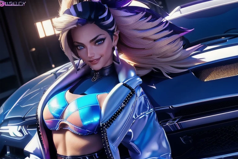 <lora:LolKDAAkali:0.8> woman, hair black,jacket, outfit, beautiful eyes, horny smile, horny expression:1.2; full body:1.2,, ((smiling sexy:1.2)), ((full body:1.1)), fitness girl, mucle, buff, medium sized breasts, white woman, , toned body, slim athletic body, smooth skin, 4k, high quality, ultra realistic, sharpen image, full body hotporn, award winning photography, portrait of a beautiful woman, Professional Photo, full body shot, (beautiful female blonde ), detailed eyes, (small perky breasts), horny expression, (detailed reflective shiny skin, diffused skin pores), portrait, (highly detailed, fine details, intricate), deep depth of field, diffused soft lighting, (reflections:0. 3), (hard lighting:0. 3), perfect nipples (small nipples),beautiful eyes, ((smiling sexy:1.2)), ((full body:1.1)), beautiful girl, high detail skin, high detail eyes, high detail hair, toned body, slim athletic body,skimpy, pretty breasts with hard small areola beautiful nipple errect hard:1.2, light triangle form shaved hairy pussy, beautiful Small labia:1.3, small areola:1.2, 5 finger, ((highres, ultra detailed:1.3)), 4k, high quality, ultra realistic, sharpen image, full body, <lora:vaporwave2:0.8>sky, night, (((jacket, top, outfit:1.4))) (((leaning on a mustang car:1.2))