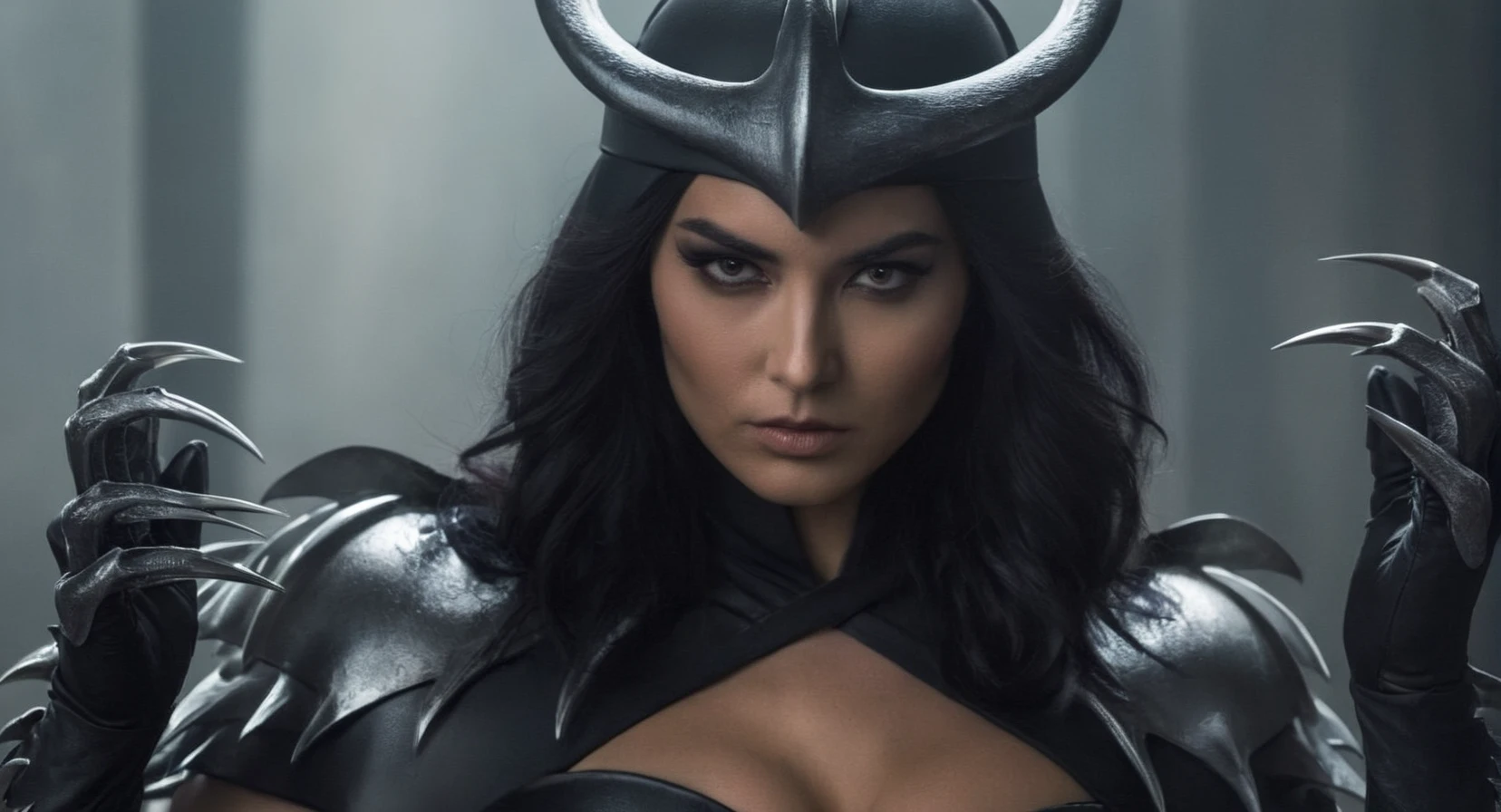 Dark Fantasy Art of Cinematic Film Footage
<lora:Cinematic Film:1>
<lora:super shredder:1>
super shredder a woman in a costume with large claws, dark, moody, dark fantasy style