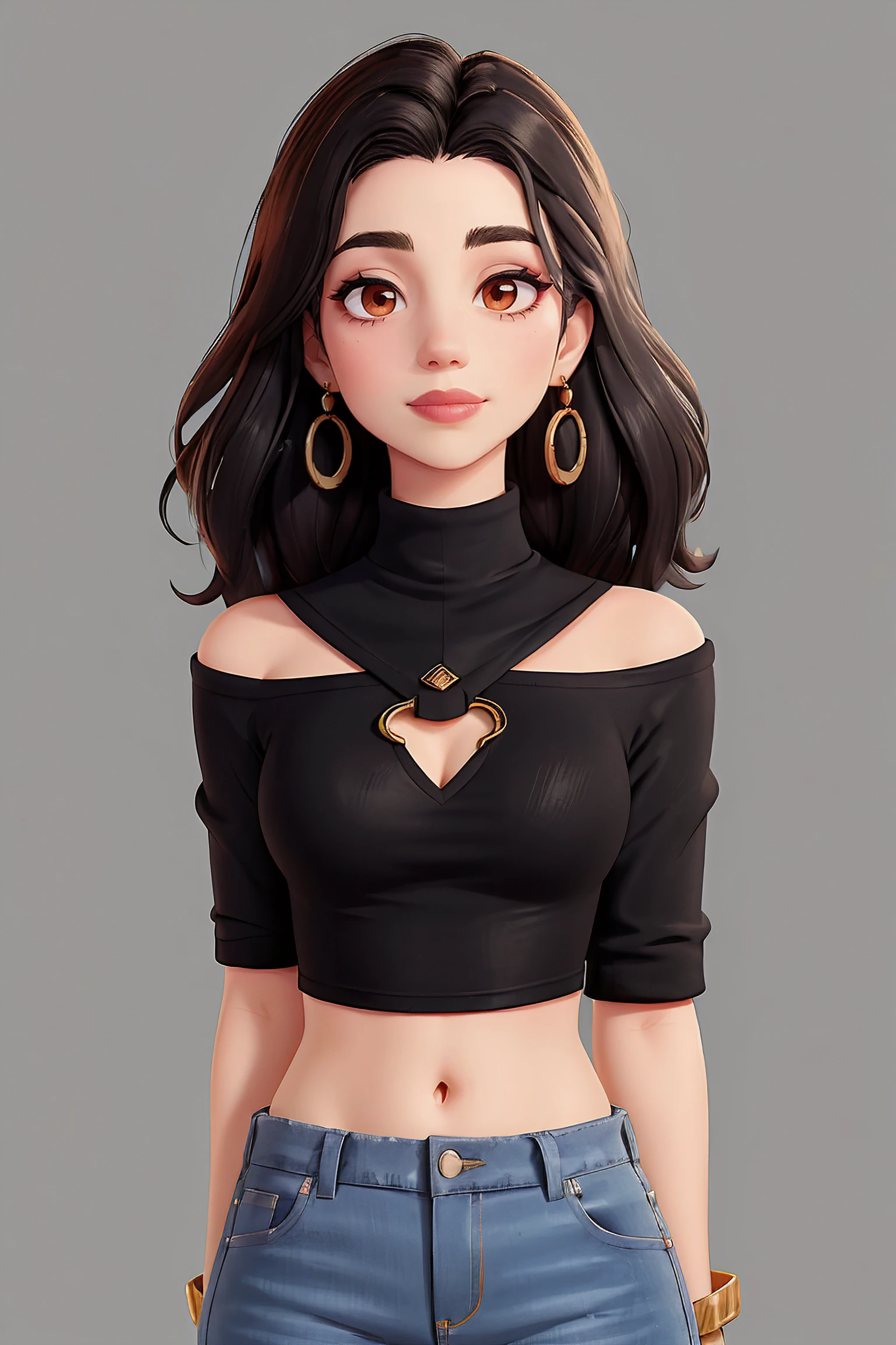 adelaide_kane, long hair, athletic body, symmetrical eyes,
light blue off-shoulder top, grey jeans, earrings, detailed skin, BREAK black lipstick, lipstick, black makeup,
portrait, headshot, head shot, HD, solid white background, realistic, proportionate body,
<lora:Adelaide_Kane:0.8>, <lora:breastsizeslideroffset:-0.3>