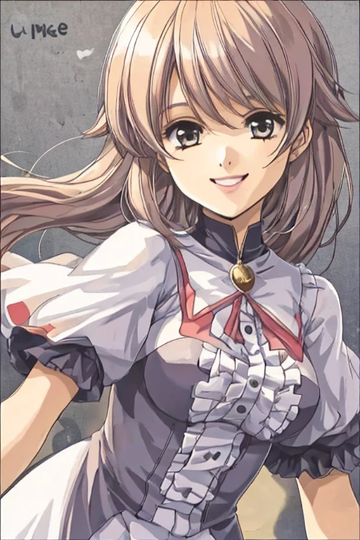 1girl , smiling