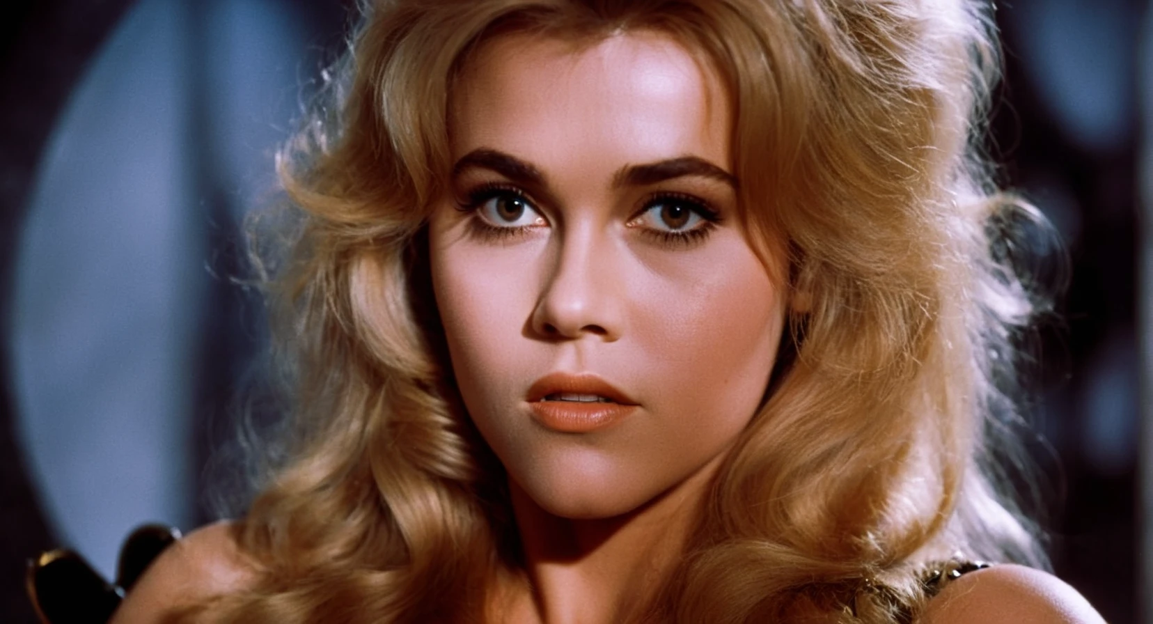 cinematic film still of <lora:Barbarella:1>
Barbarella a very beautiful woman with a very long blond hair, shallow depth of field, vignette, highly detailed, high budget, bokeh, cinemascope, moody, epic, gorgeous, film grain, grainy
