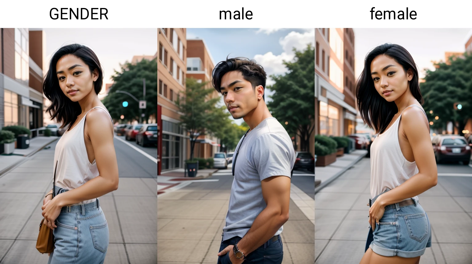 RAW photo, GENDER focus, candid, medium-wide shot, Pno, casual fashion, summer <lora:XenoDetailer_v2:0.6> <lora:Pno_v1-gf:0.9>