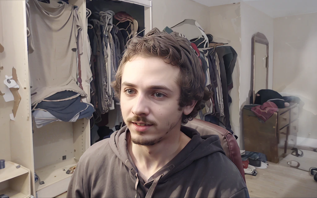 <lora:bossmanjack_v5:1>, b0ssman, facial hair, realistic, solo, indoors,