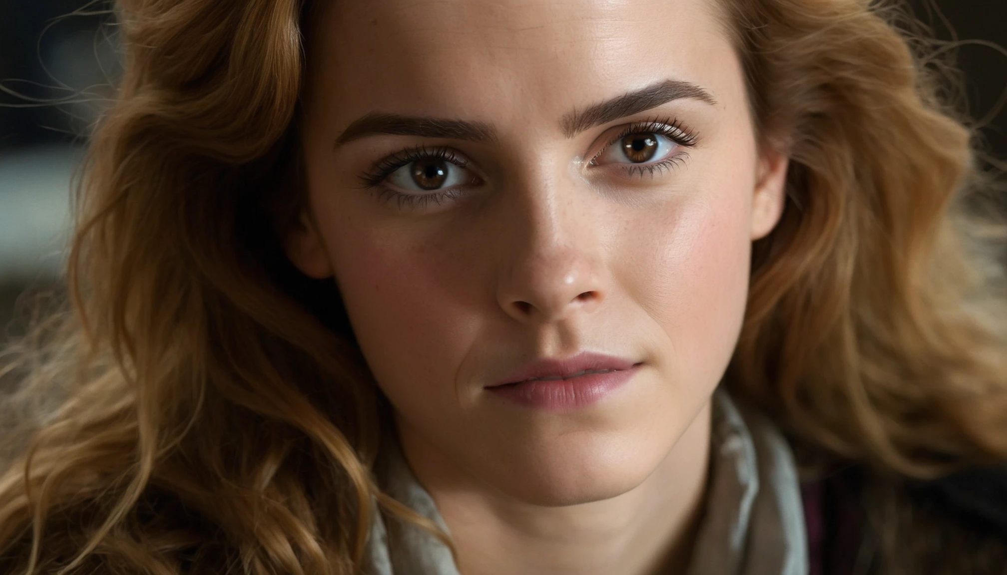 cinematic film still ((ohwx woman)) as hermione magical portrait, soft diffused light, bjork aesthetic, translucent, by rineke dijkstra and artgerm, intricate details, highly detailed, masterpiece, <lora:watson_lora_v2_128:1> . shallow depth of field, vignette, highly detailed, high budget, bokeh, cinemascope, moody, epic, gorgeous, film grain, grainy