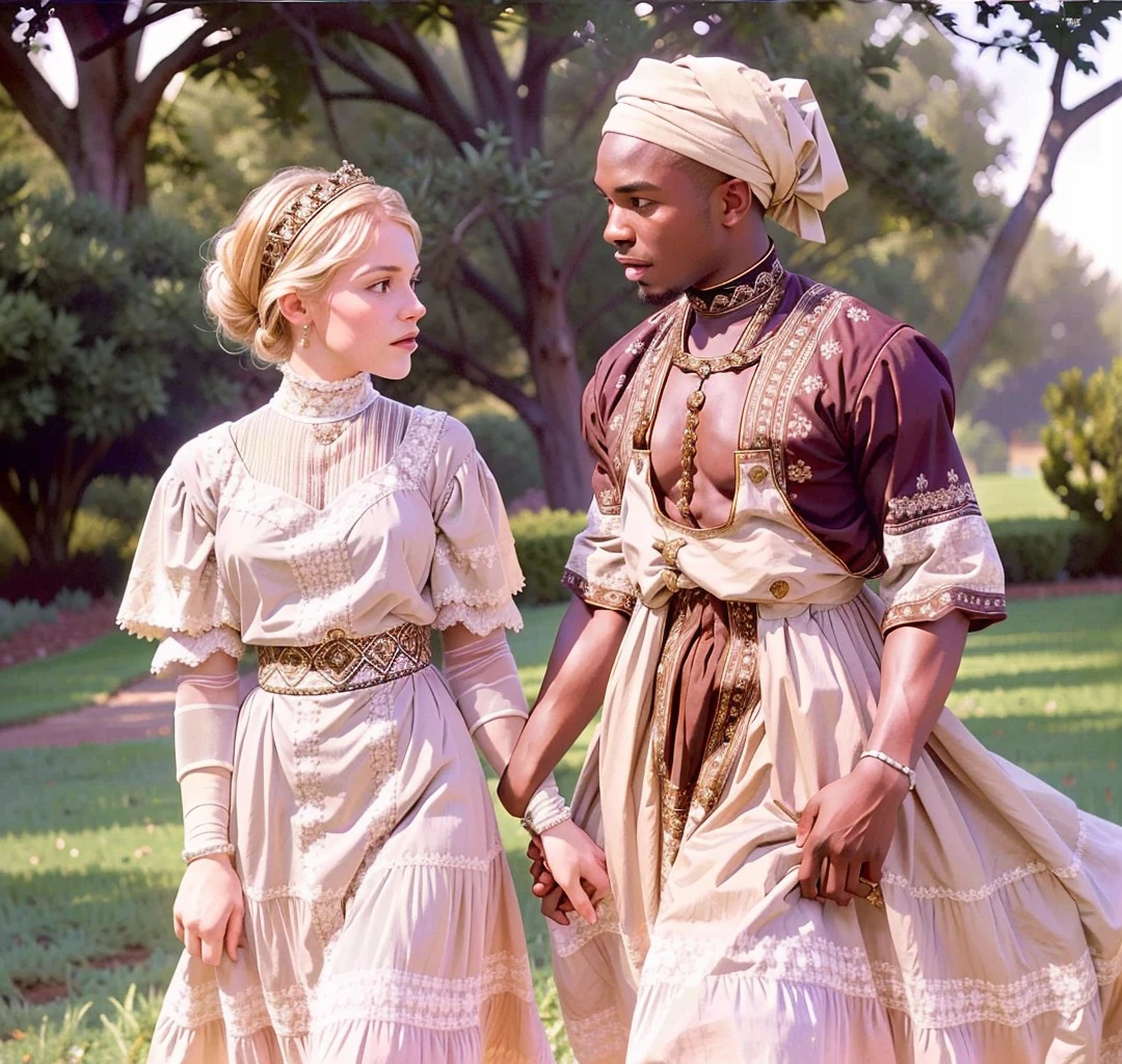 a white woman in a dress seducing an African farmboy
<lora:1910_dress_v1:1> 1910_dr3ss