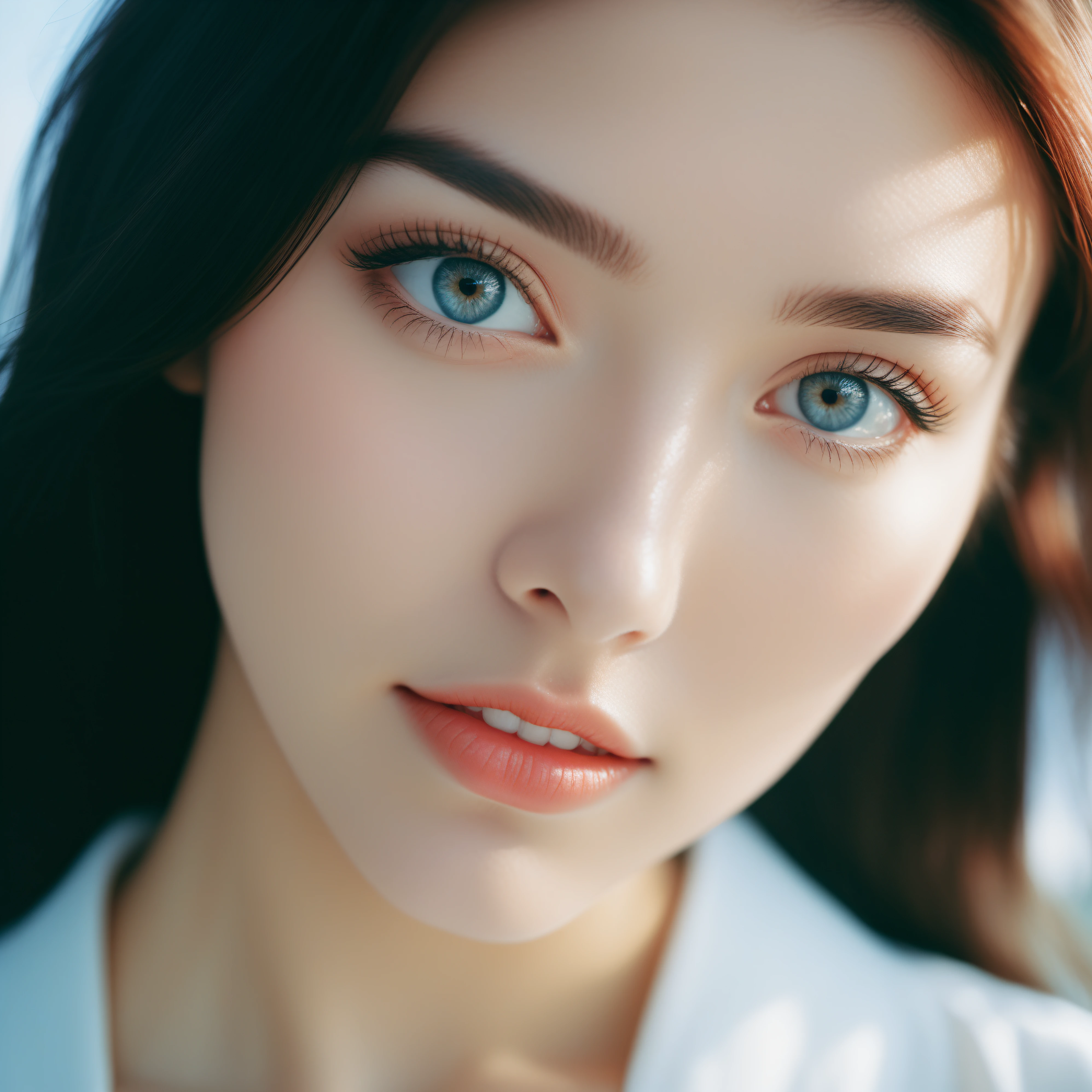 amateur photo of a woman, analog, raw, f2, 35mm, breasts, stunning intricate full color portrait, epic character composition, by ilya kuvshinov, alessio albi, nina masic, sharp focus, natural lighting, subsurface scattering, f2, 35mm, film grain. 8k, highly detailed, detailed skin texture, natural skin texture, perfect eyes, perfect iris, high detail eyes, detailed iris, detailed cloth texture, perfect eyes, detailed eyes, (high quality, best quality:1.3), Extremely high-resolution, Kodak Portra 400 camera f1.6 lens, 35mm, Fujifilm Superia Premium 400, Nikon D850, <lora:add_detail:0.33>