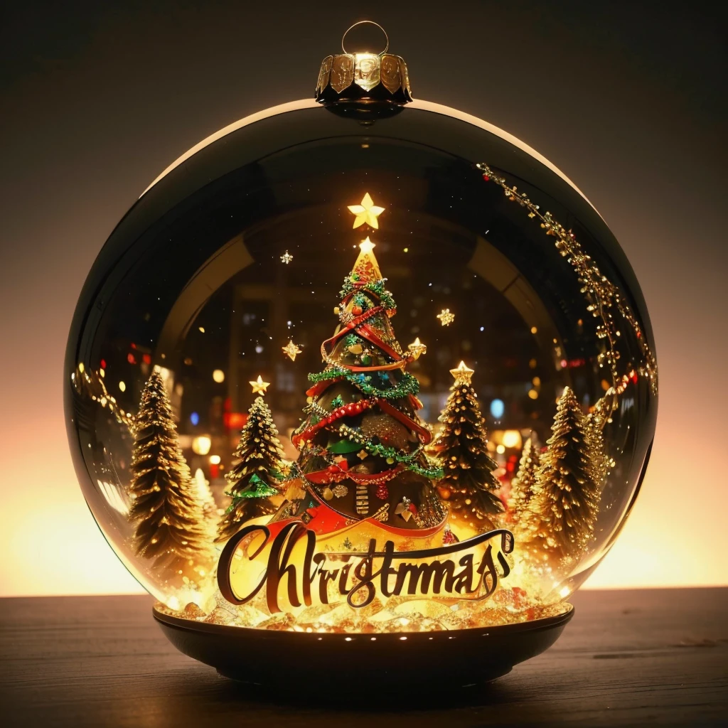 Best quality,masterpiece,ultra high res,<lora:shendan:0.7>,
no humans,star (symbol),christmas,english text,merry christmas,christmas ornaments,artist name,black background,