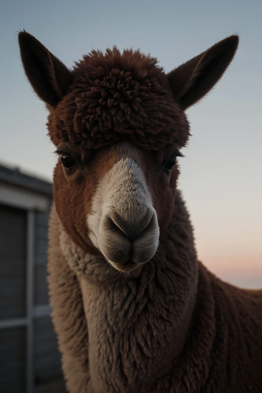 art by Paul Catherall, 8k portrait, surreal, Pop Alpaca, at Blue hour, Royalcore, soft lighting, digital cinematic color grading natural lighting cool shadows warm highlights soft focus actor directed cinematography dolbyvision Roger Ballen, a look of shock