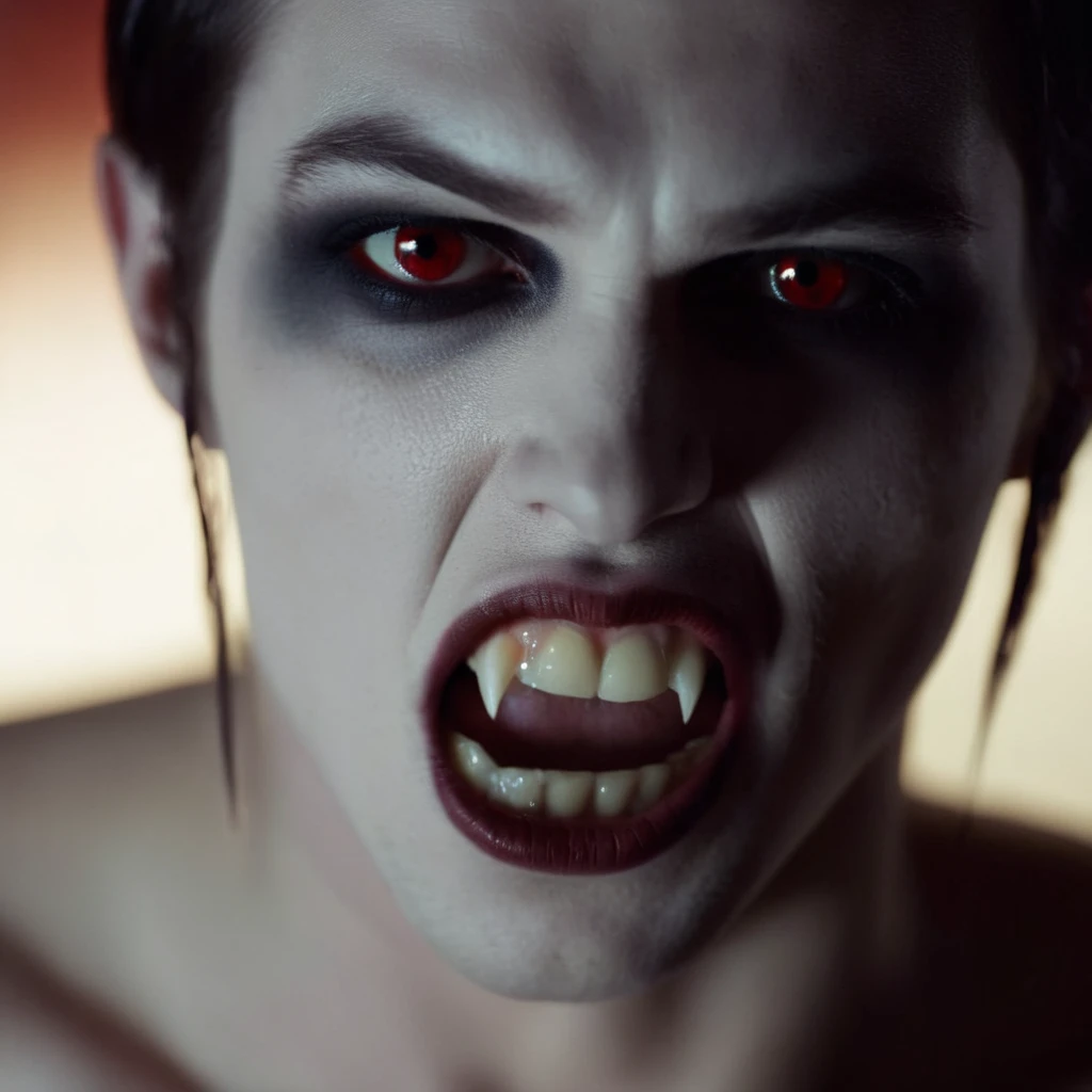 cinematic film still of <lora:64_vampire fangs teeth:1>
a vampire is posing naked for playboy cinematic vampire fangs teeth, shallow depth of field, vignette, highly detailed, high budget, bokeh, cinemascope, moody, epic, gorgeous, film grain, grainy