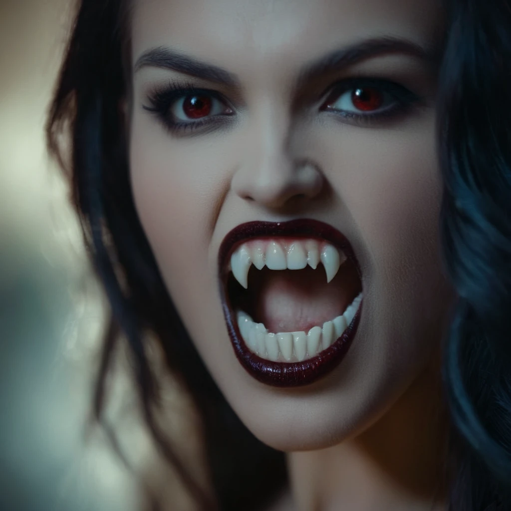 cinematic film still of <lora:64_vampire fangs teeth:1> vampire fangs teeth Cinematic Film Look
a naked woman in a dress is posing for a picture vampire fangs teeth, shallow depth of field, vignette, highly detailed, high budget, bokeh, cinemascope, moody, epic, gorgeous, film grain, grainy