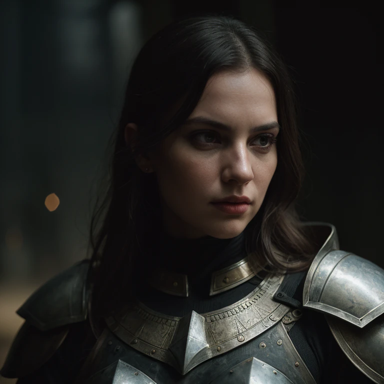 modelshoot style, (extremely detailed CG unity 8k wallpaper), full shot body photo of the best artwork in the world, medieval armor, female knight, oath, professional majestic oil painting by Ed Blinkey, Atey Ghailan, Studio Ghibli, by Jeremy Mann, Greg Manchess, Antonio Moro, trending on ArtStation, trending on CGSociety, Intricate, High Detail, Sharp focus, dramatic, photorealistic painting art by midjourney and greg rutkowski, oil painting epiCPhoto