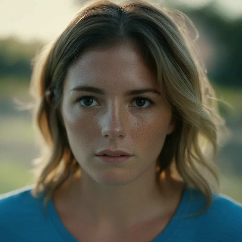 cinematic film still of a woman with freckles and a blue shirt Cinematic Film Style
<lora:Cory Chase:1> Cory Chase
<lora:Cinematic Film:1>, shallow depth of field, vignette, highly detailed, high budget, bokeh, cinemascope, moody, epic, gorgeous, film grain, grainy