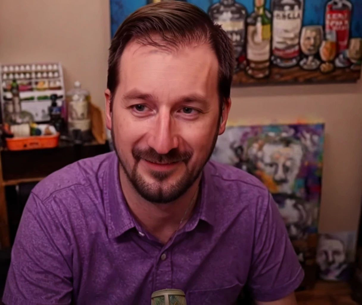 <lora:XL_rekieta_v5:1>, rekieta, wearing shirt, smiling, male focus, solo, realistic,
