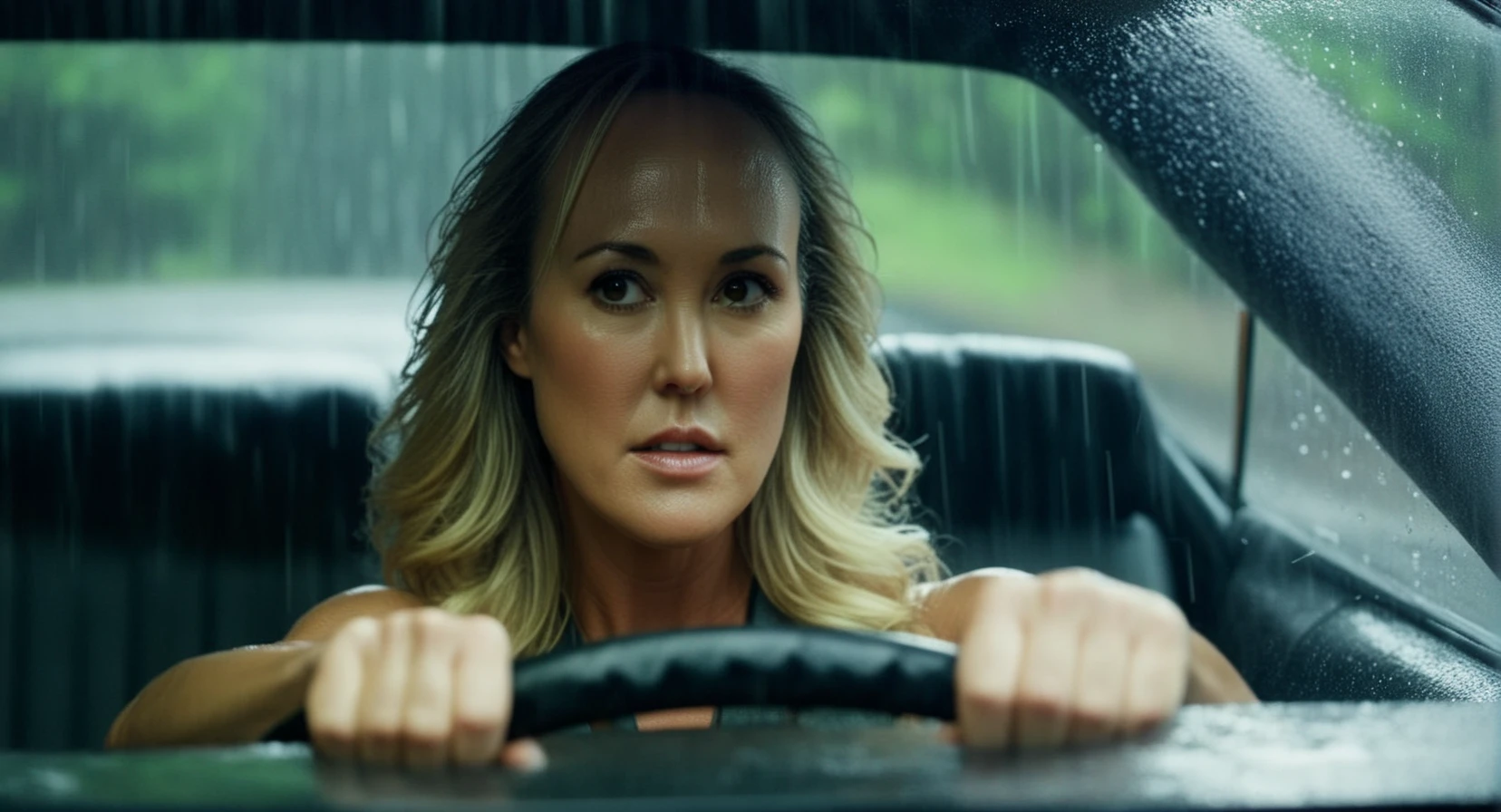 cinematic film still of <lora:Brandi Love:1>
brandi love in a car with heavy rain Cinematic Film Style
<lora:Cinematic Film:1>, shallow depth of field, vignette, highly detailed, high budget, bokeh, cinemascope, moody, epic, gorgeous, film grain, grainy