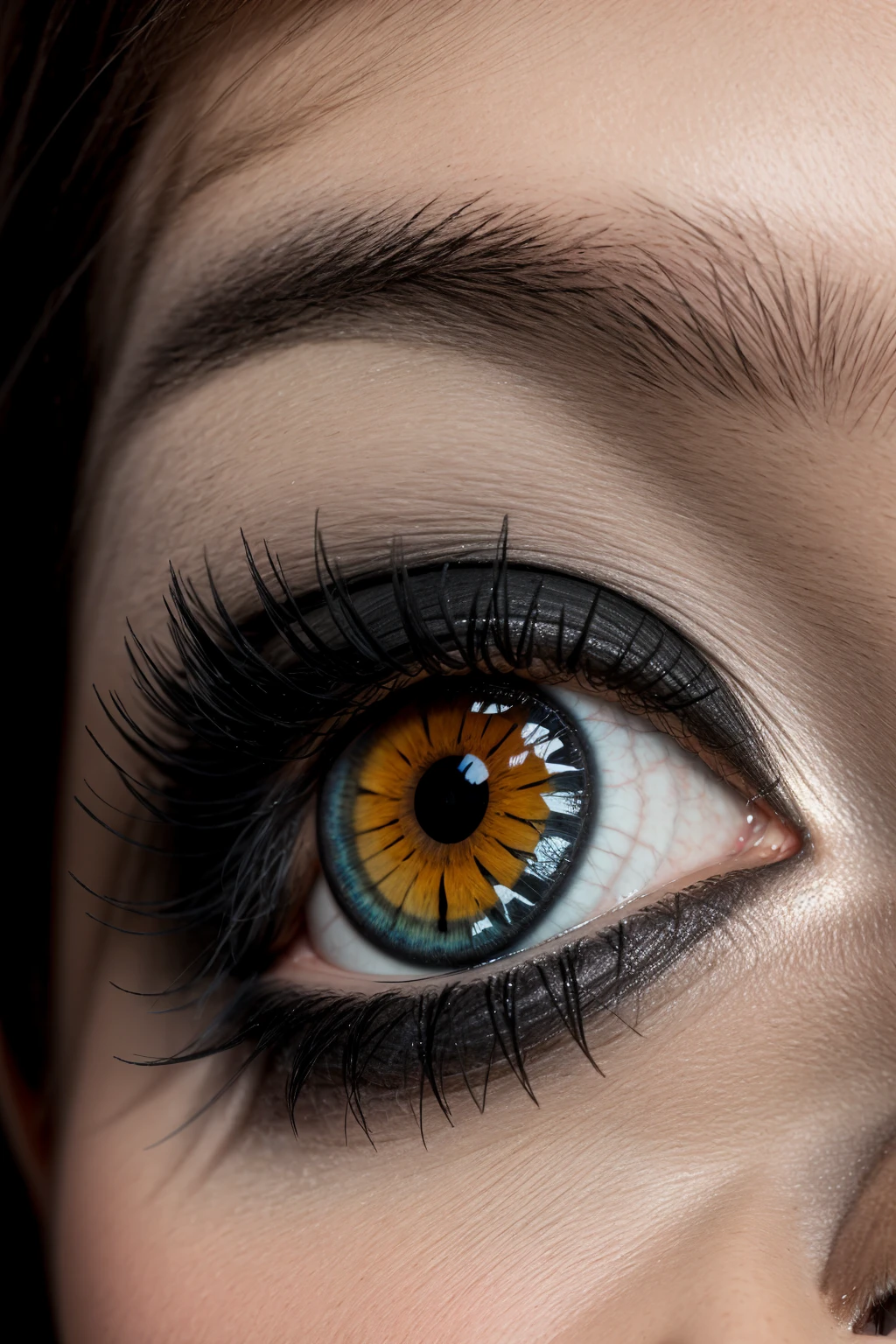 yeux dans le noir