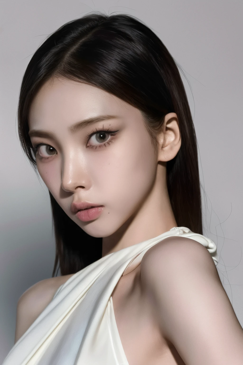 a 20 yo woman, high contrast, (natural skin texture, hyperrealism, soft light, sharp)
(best quality, high quality, absurdres:1.1)
(looking at viewer:1.5), medium hair, (detailed eyes, eye focus:1.3),