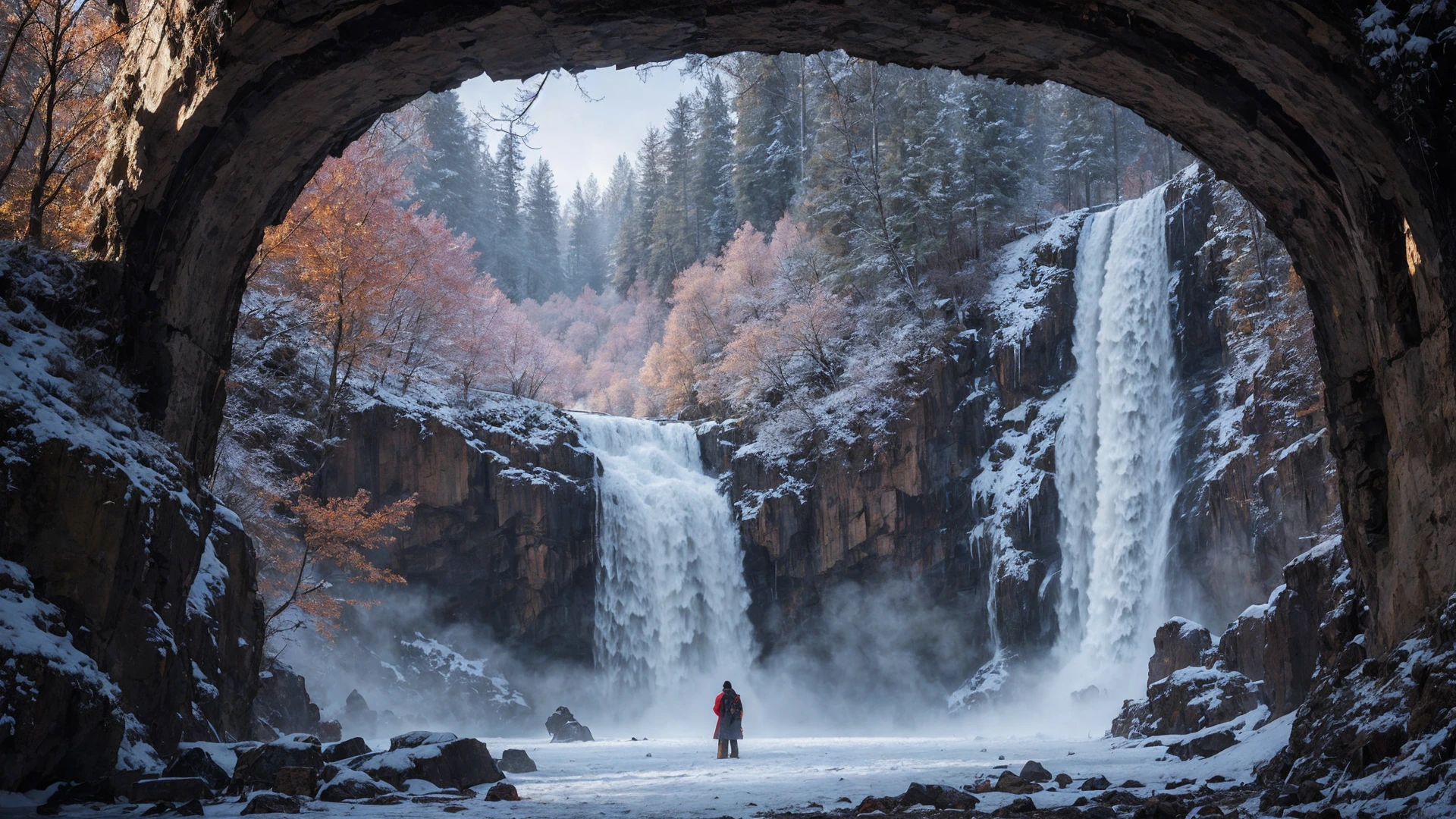 fantasy landscape, frozen waterfall
masterpiece, best quality, soft light, bokeh, real shadow, cinematic, subsurface scuttering
<lora:epiCRealismHelper:.25>
<lora:detail_slider_v4:1>