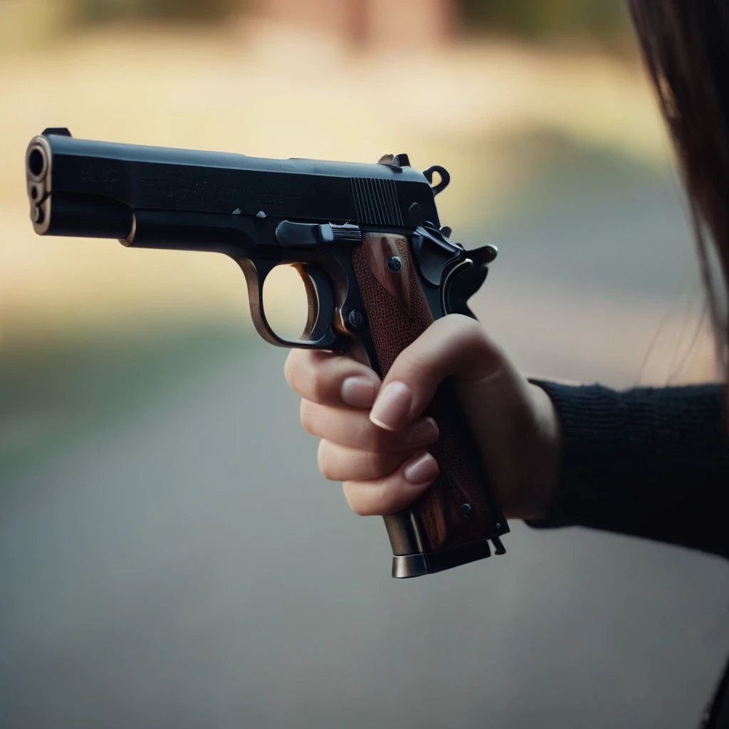 cinematic film still of <lora:perfect hands:1>
perfect hands
woman with a gun in her hand, shallow depth of field, vignette, highly detailed, high budget, bokeh, cinemascope, moody, epic, gorgeous, film grain, grainy