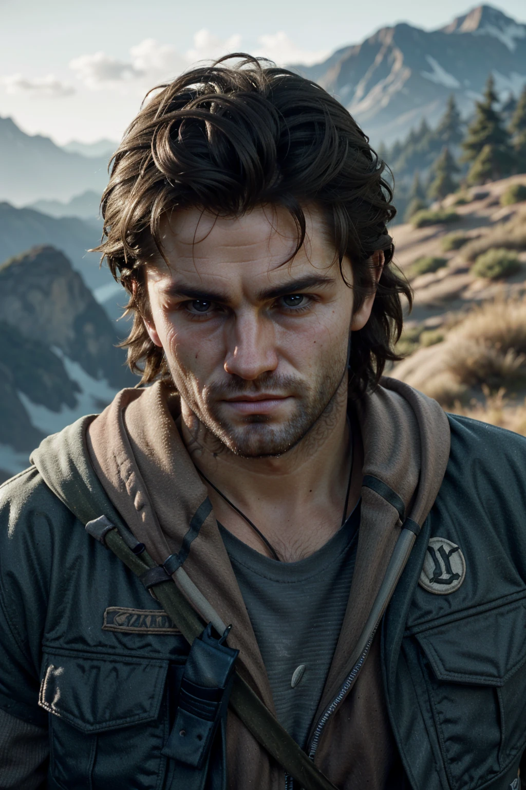 ((ultra detailed, masterpiece, best quality))
<lora:DaysGoneDeek:0.8>
DaysGoneDeek, 1boy, solo, portrait, On a dramatic cliffside, rugged outdoor attire, windswept hair, overlooking a breathtaking landscape with an adventurous spirit