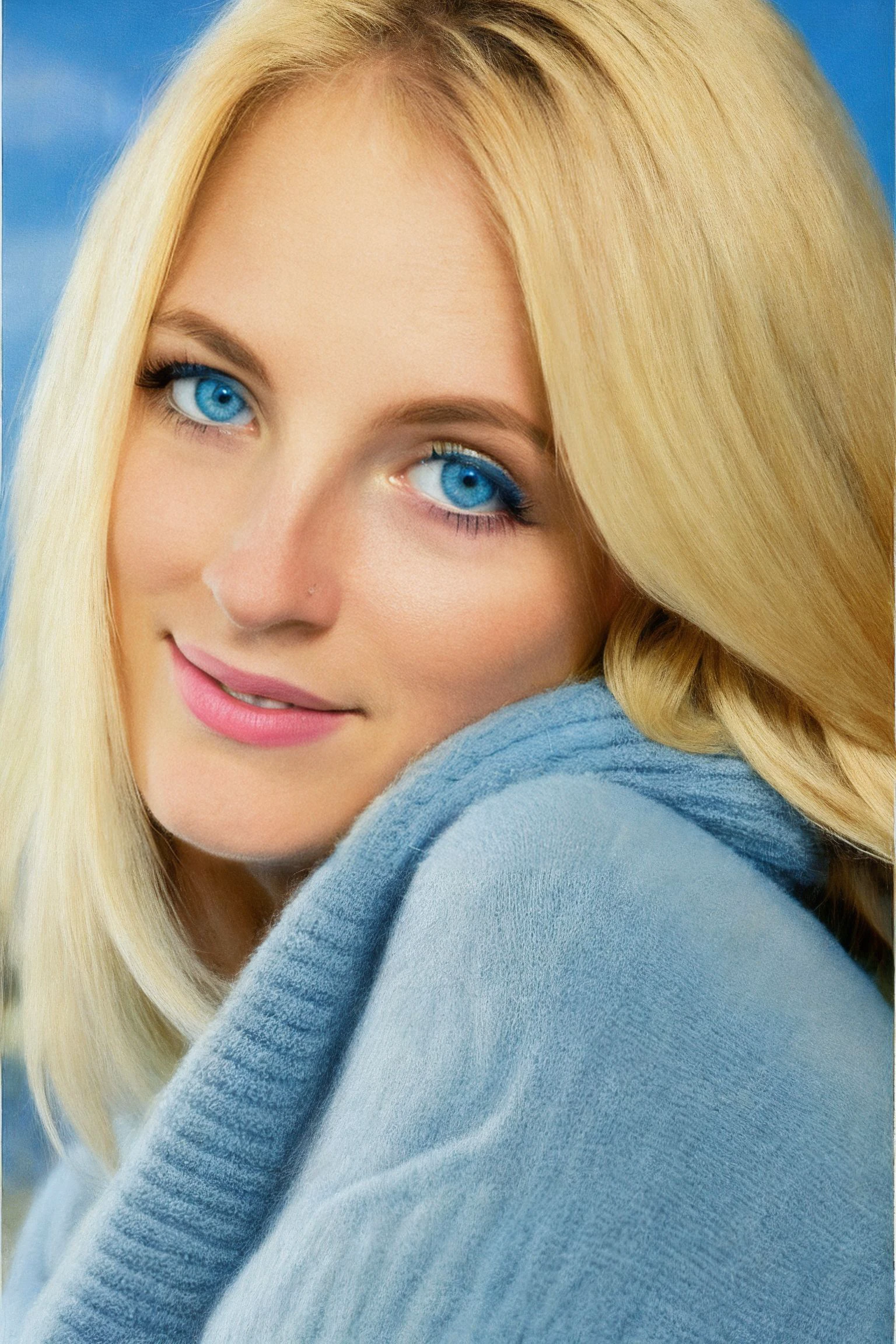 <lora:KateBloom_SD15_v1.0:1> a large format photo of a KateBloom, detailed face, detailed blue eyes, blonde hair, wearing a cashmere sweater, stunning pose, soft focus pictorialist style,