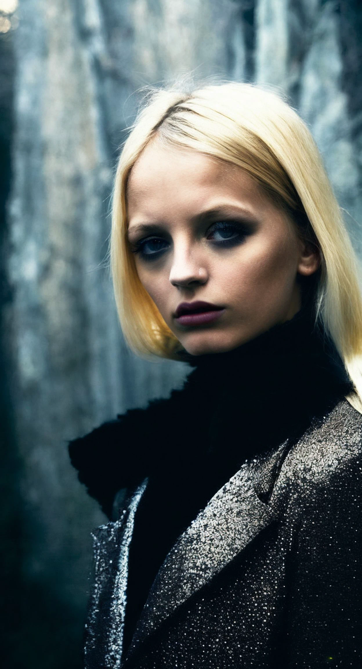 Beauty photo, upper body shot,
<lora:KateBloom_SD15_v1.0:1> KateBloom
blonde female in a dark theme
in style of
Anna Devs and Daniel Rueda Dream-like, Surreal Medium format, natural light Surreal, atmospheric, evocative