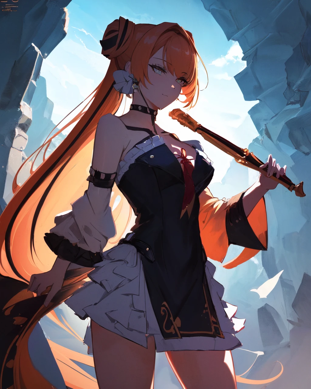 <lora:e7 Mellona5:0.9> e7 Mellona, (masterpiece), best quality, highres, 4k, 8k, Detailed Illustration, intricate detail, cinematic lighting, amazing quality, 1girl, fit female, amazing shading, soft lighting, facing camera, perfect eyes