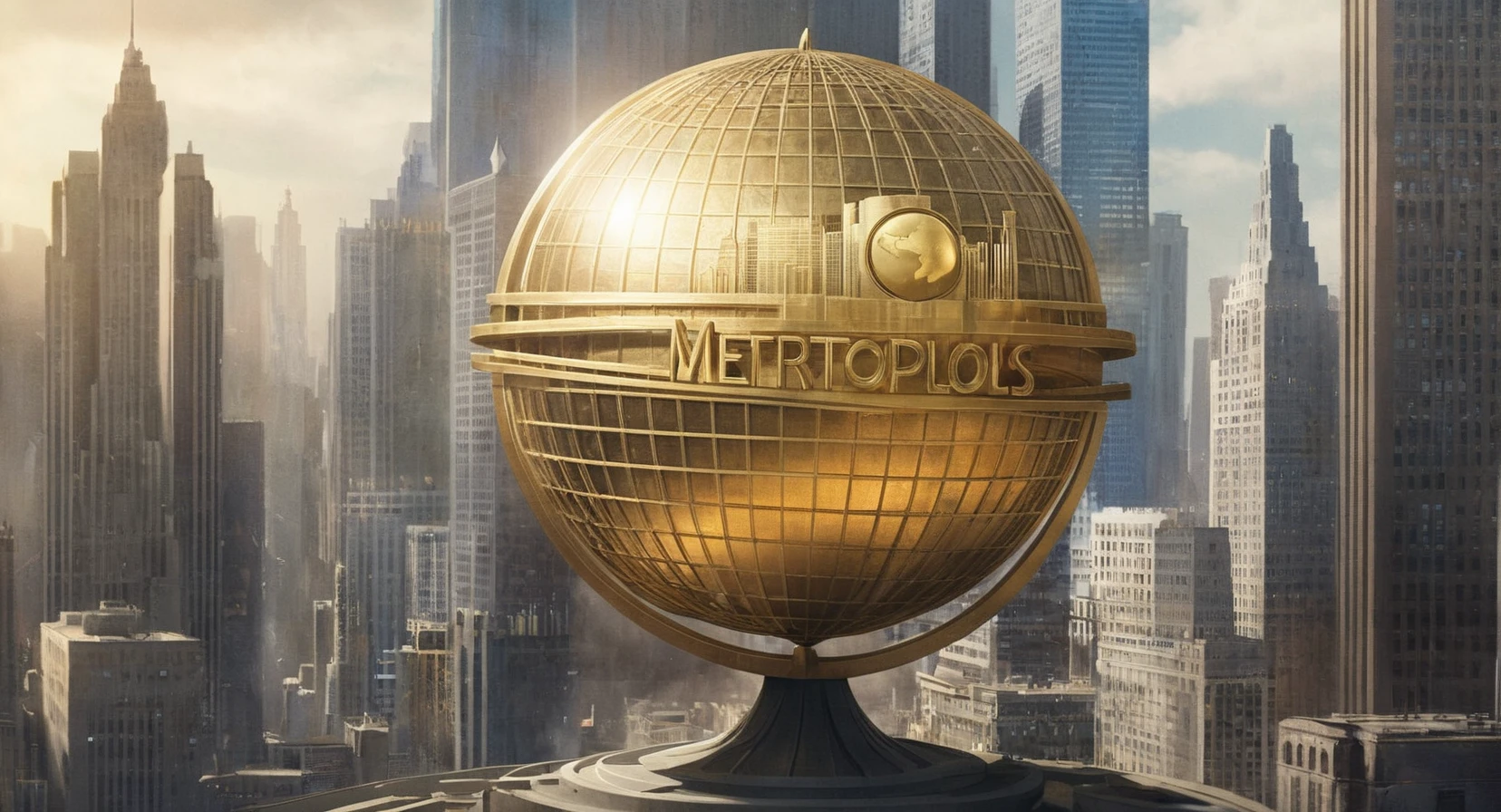 concept art of <lora:Metropolis City:1>
metropolis city a daily planet building with a golden globe on top of it, digital artwork, illustrative, painterly, matte painting, highly detailed