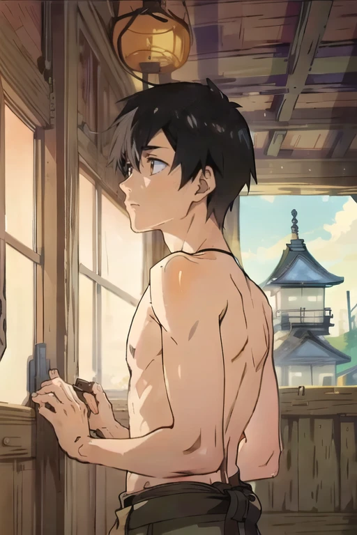 nude,1boy,outdoor <lora:Heavenly-style-000002:1>