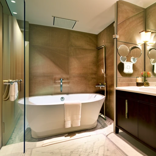 <lora:JJsBathroom:.7>((best quality)),((masterpiece)),((realistic)), , photorealistic, sky,chair , dslr, RAW photo ,authentic, soft lighting,film grain, Fujifilm XT3 , (((Bathroom))) ,indoor scenery, reflection ,wall ,rug , lamp, flower, vase ,bathtub ,ceiling , plant, window ,curtain