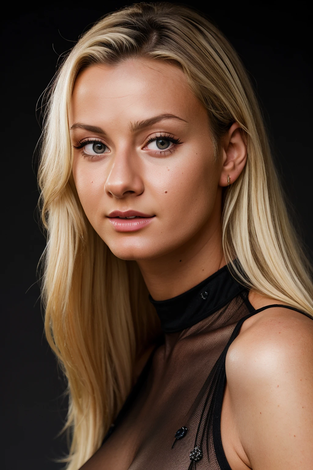 ca39mv6-110, (headshot:1.1) portrait on a black plain background, sharp focus, best quality, extremely detailed