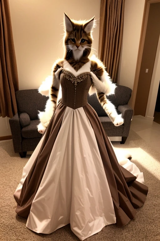 <lora:CatgirlLoraV2:1> catgirl, 1girl, high quality, masterpiece, dress, catperson