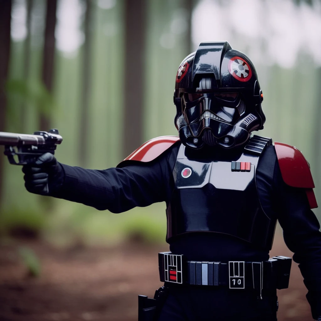 cinematic film still of  <lora:Inferno Squad:1.2>
Inferno Squad a man in a pilot costume holding a bolt gun, shallow depth of field, vignette, highly detailed, high budget, bokeh, cinemascope, moody, epic, gorgeous, film grain, grainy