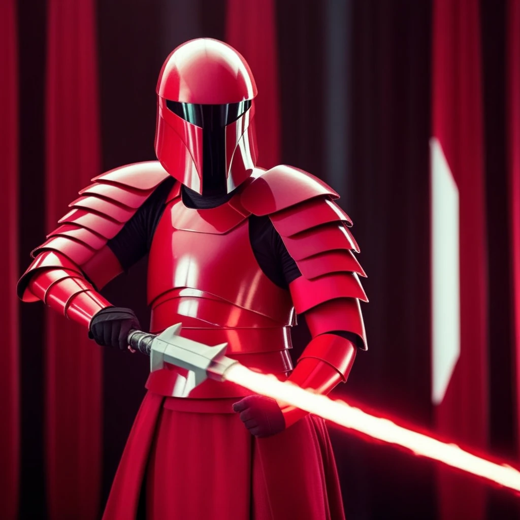 cinematic film still of <lora:Elite Praetorian Guard:1.5>
Elite Praetorian Guard a man with a voulge weapon and cape standing behind a black background, shallow depth of field, vignette, highly detailed, high budget, bokeh, cinemascope, moody, epic, gorgeous, film grain, grainy